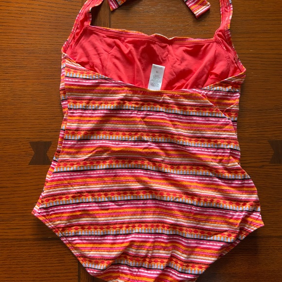 One piece halter swim suit size 16 NWOT - Picture 2 of 6